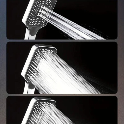 Square Shower Head Adjustable Rainfall Flow Water Saving Efficient for Home Shower 2