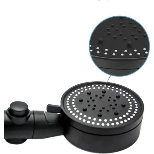 Shower Head with Hose, Wall Bracket & STOP Function, 5 Spray Modes Including Massage - Water-Saving 1