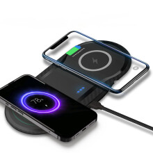 Bezdrôtová nabíjacia stanica pre zariadenia iPhone, Samsung a Android