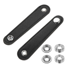 2PCS Universal Accordion Bellows Buckle Belt Double Layer Leather