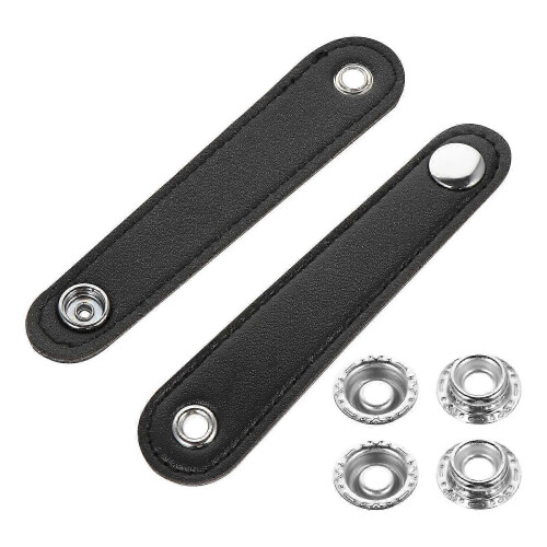 2PCS Universal Accordion Bellows Buckle Belt Double Layer Leather
