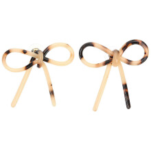 1 Pair Vintage Bowknot Stud Earrings Bow Jewelry for Women Birthday Valentine Gift