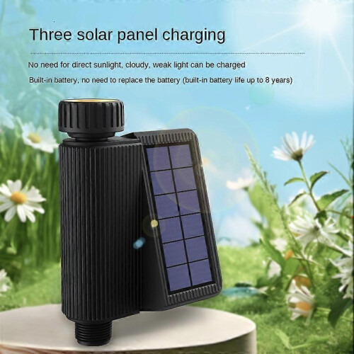 Tuya Smart WiFi Solar Water Timer with Water Flow Recorder and Remote App Control 2