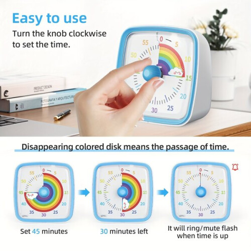 Timer compatible with standard devices, plastic material powered by 2 AAA batteries for precise timing 1