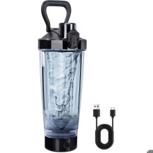 Coqueteleira Elétrica para Proteínas, Coqueteleira Elétrica Recarregável de 600ml com USB-C, Coqueteleira Elétrica para Proteínas, Coquetele