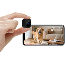 Spionkamera, Mini 1080P Indendørs/Udendørs WiFi Overvågningskamera, Bluetooth Mikrokamera med Nattesyn, Bevægelsesdetektion