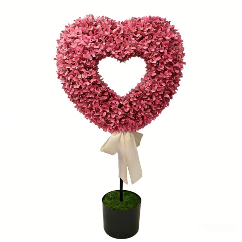 Valentinsherz-Topiary-Baum, 76 cm (2,5 Fuß) künstlicher Buchsbaum
