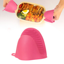 Gants de cuisine en silicone rose rouge – Prise en main optimale, résistants à la chaleur
