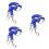 Double Dog Leash for Walk Control, 3-Pack Nylon Belt for Small Pets, Blue 5