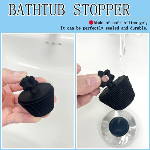Drain Plug with Flower Design, Spiral Seal for Kitchen & Bathroom 2