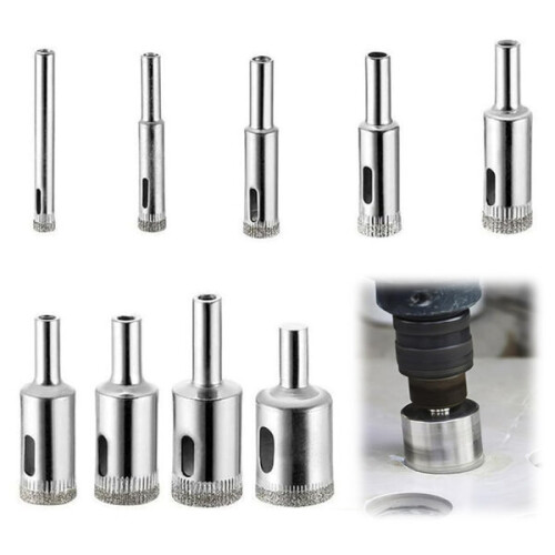 6-22mm Diamond Drill Bits 9pcs Precision Cutting for Ceramic Glass Brick 2