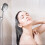 Water Saving Shower Head 3 Spray Modes 130mm Wide Chrome Finish for Rain Massage Function 5