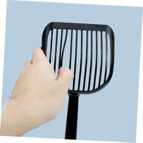 Two-Piece Portable Plastic Cat Litter Scoop Set with Long Handle for Easy Cleaning 1