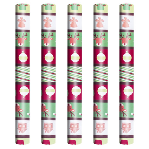 Christmas wrapping paper single-sided Santa pattern 75cm x 1