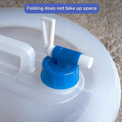 Collapsible Water Container with Spigot 15L LDPE EVA Foldable Portable for Camping 1