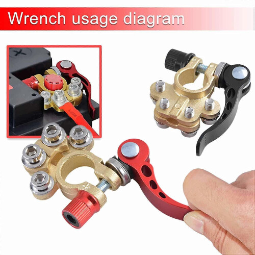 Brass Battery Terminal Connectors Quick Release Disconnect for Automotive Use 1