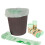 Dww-Roll Biodegradable PLA Waste Bags 8L, Corn Starch Compostable Kitchen Bags 5