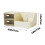 Desk Organizer Yellow with 2 Drawers and 8 Compartments 6