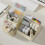 Desk Organizer with 2 Drawers and 8 Compartments Yellow 4