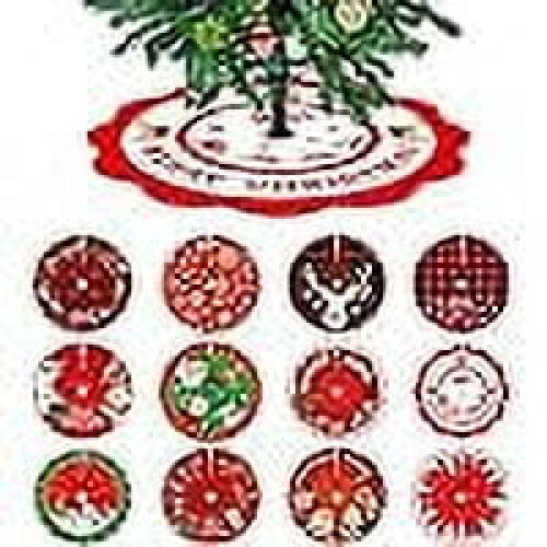Φούστα Χριστουγεννιάτικου Δέντρου με Σχέδιο Ταράνδου & Χιονάνθρωπου - Συμβατή με 2