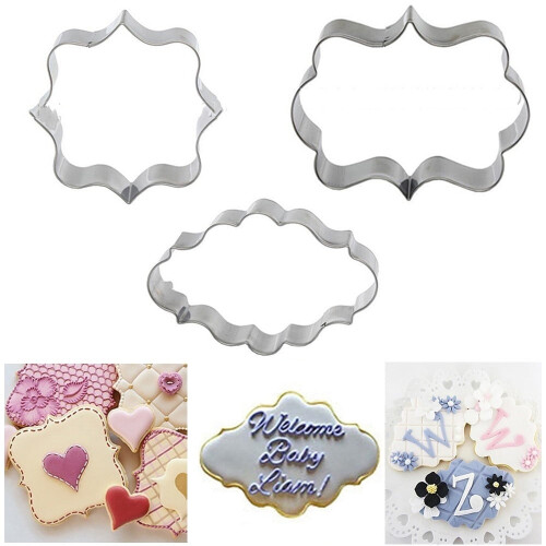 Udstikkersæt til fondantforme, 3 dele 1