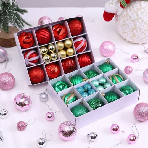 Bolas de Natal Rosa - 26 Peças 2