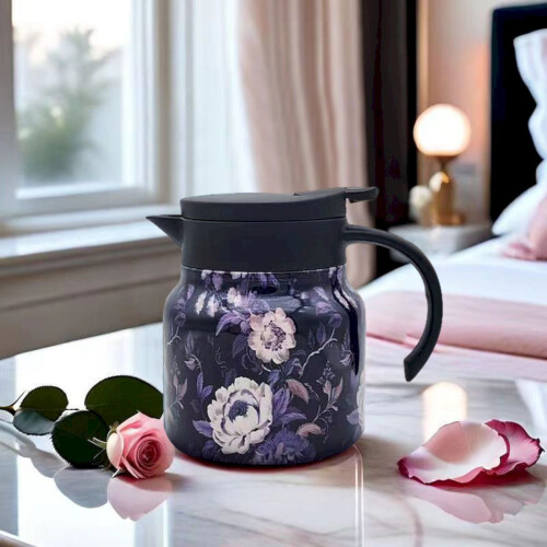 Vintage blomsterisolert tekanne med infuser 800 ml 1