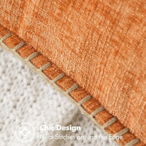 Housses de coussin en chenille 45 x 45 cm (lot de 2) 2