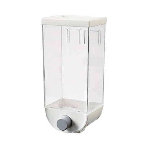 Airtight Wall-Mounted Cereal Dispenser Clear 1.5L White 1