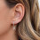 Initial Earrings for Women 925 Sterling Silver Gold Plated 5
