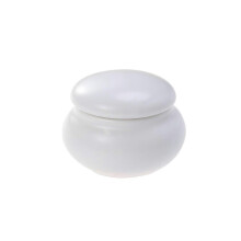 White Mini Ceramics Cream Rouge Storage Tank Portable Travel Sealed Makeup Bottle