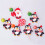Penguin Santa lollipop decorations black 50 pcs 5