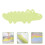 Tapis de douche vert en TPR avec ventouses 95 x 34,5 cm 3