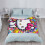 Hello Kitty plush fleece blanket queen size80"x60" 3