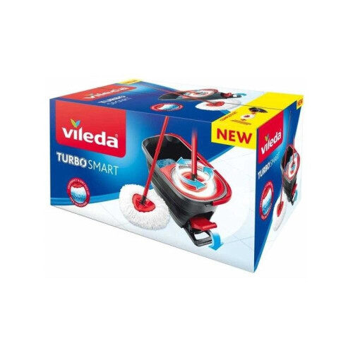 Κιτ πλύσης VILEDA Turbo Smart System. Σφουγγαρίστρα + κουβάς. Φυγοκεντρικό σύστημα σ 1