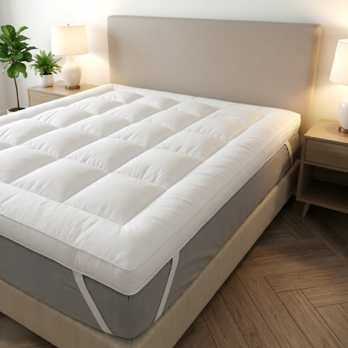 Single Extra Thick Microfiber Mattress Topper 10cm 2