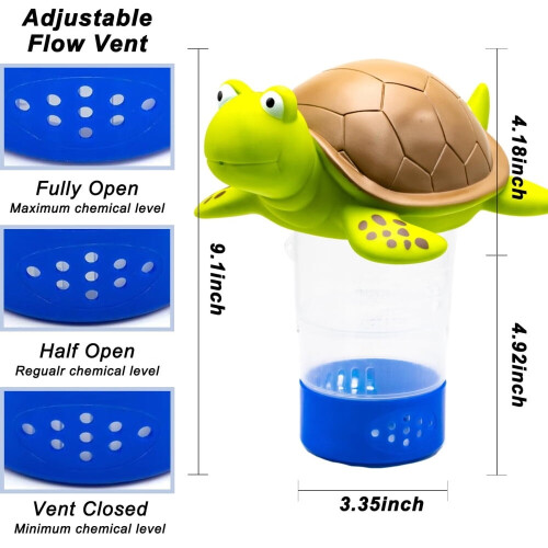 Flotteur de chlore en forme d'animal pour comprimés de 7,6 cm (3 pouces) 1