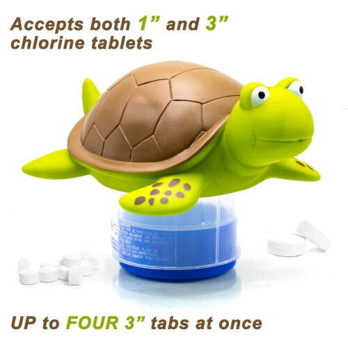Flotteur de chlore en forme d'animal pour comprimés de 7,6 cm (3 pouces) 2
