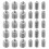 Stainless Steel Towel Rack Mounting Screws20pcs 2