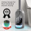 Set di scopino per WC con testina curva e supporto – Grigio 2