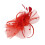 Fascia per capelli quadrata in rete rossa da donna – 30 cm 4
