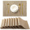 Set de 8 șervețele din PVC maro deschis 1