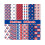 Patriottisch scrapbookpapierpakket 30x30cm 24 vellen 1