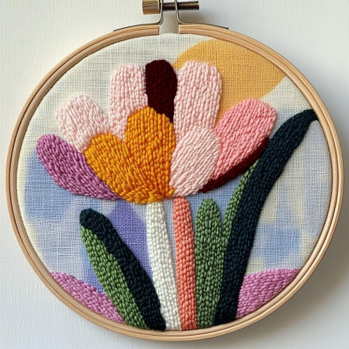 Punch Needle Kit for Beginners – Wildflower Design,