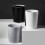 1,8 gallon rund PP-søppelbøtte – hvit, 2-pakning 3
