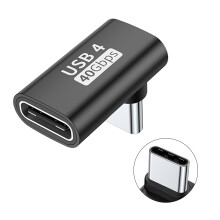 Adaptador USB-C a USB-C de 40 Gbps y 100 W, de aluminio.