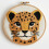 Baby Leopard Punch Needle Kit – DIY Embroidery Set with 1