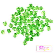 50 pezzi di ghiaccio frantumato in acrilico, multicolore, 0,6x0,9 cm