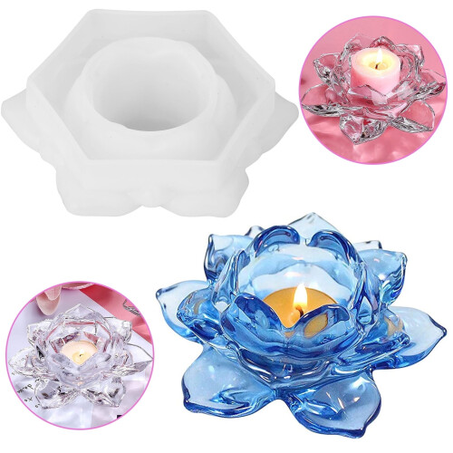 Lotus Teelichthalter-Harzform – Blumendesign