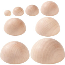 Juego de herramientas de cerámica de madera semicirculares para arcilla (8 piezas)